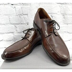 Bostonian Men's Sz 13 Wide Brown Derby Oxfords Leather Oxford Shoes 24863 Italy